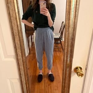 MOVING SALE Intimately Free People Monday Fleece Joggers in Denim Combo